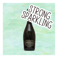 STRONG SPARKLING：5バールの泡だからグラス提供できる